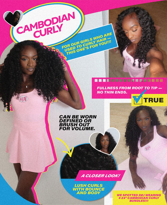 Raw Cambodian Curly